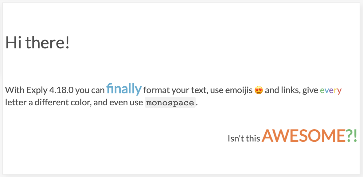 Exply Text Widget with WYSIWYG Editor